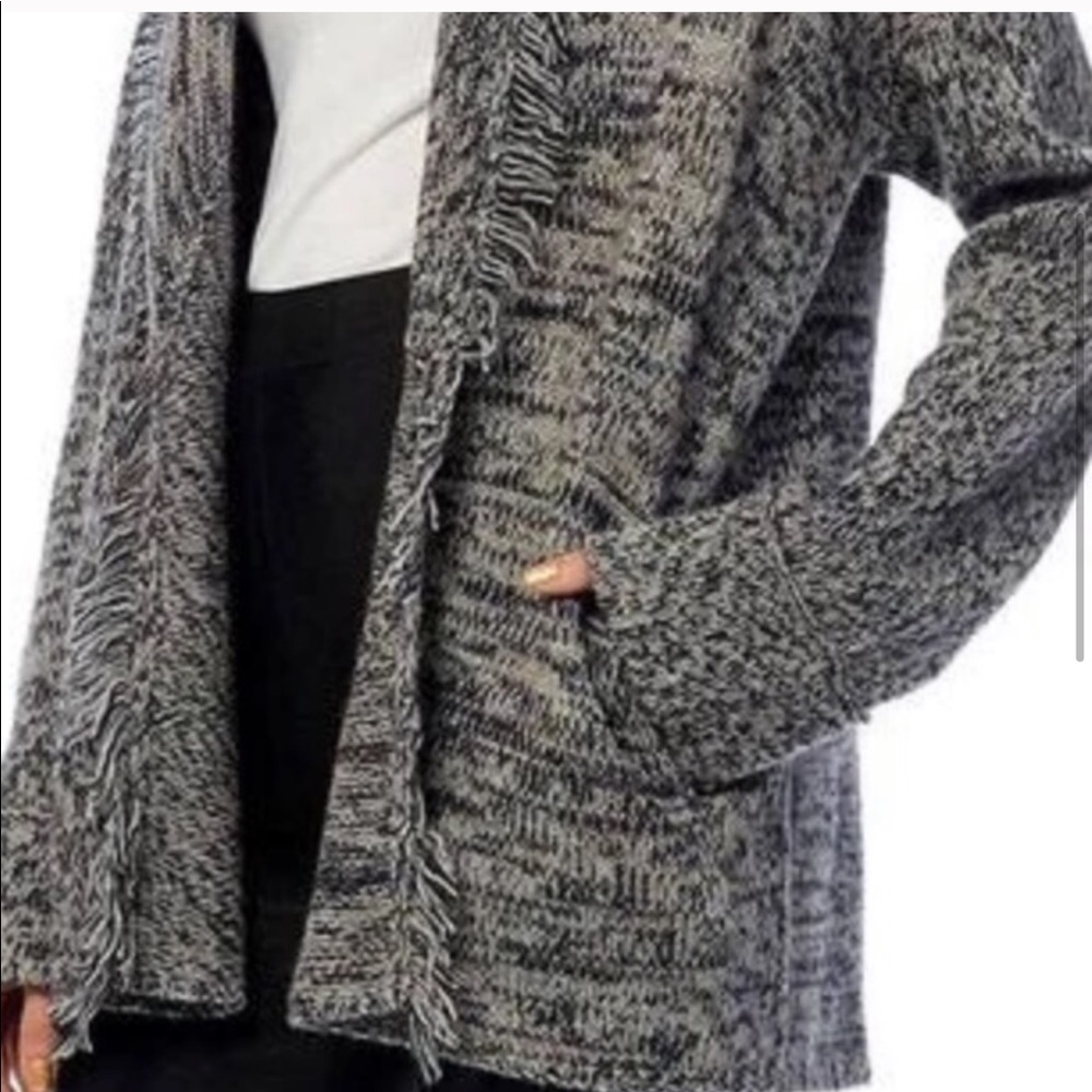 1 LEFT NWT 360 Skull Cashmere Holly Shawl Cardigan - Picture 3 of 8